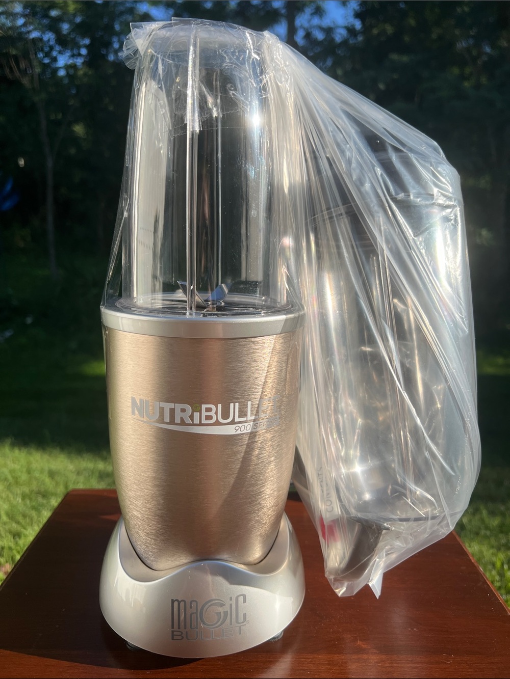 NutriBullet Pro 900W Nutrient Extractor Blender Champagne Silver